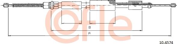 Cofle 92.10.4574 - Kabel, dayanacaq əyləci furqanavto.az
