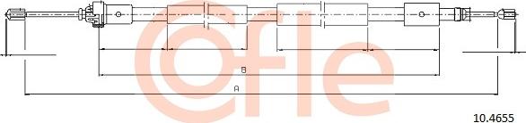 Cofle 92.10.4655 - Kabel, dayanacaq əyləci furqanavto.az