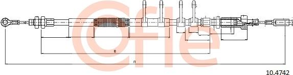 Cofle 92.10.4742 - Kabel, dayanacaq əyləci furqanavto.az