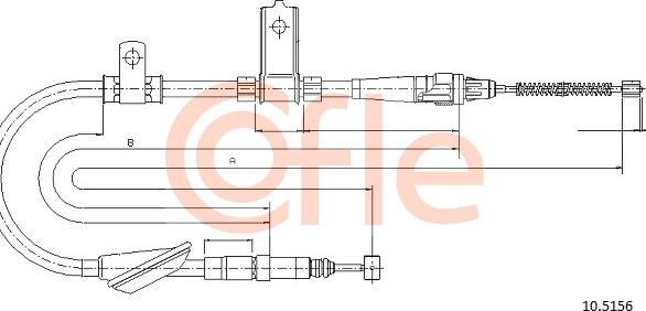 Cofle 92.10.5156 - Kabel, dayanacaq əyləci furqanavto.az