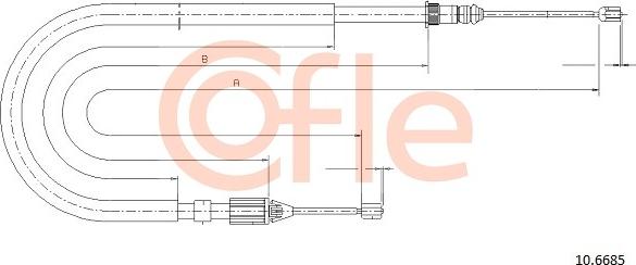 Cofle 92.10.6685 - Kabel, dayanacaq əyləci furqanavto.az