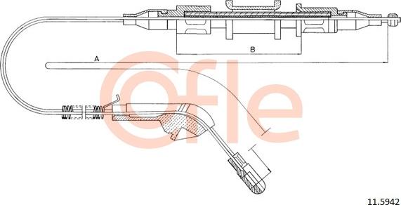 Cofle 92.11.5942 - Kabel, dayanacaq əyləci furqanavto.az