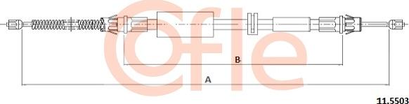 Cofle 92.11.5503 - Kabel, dayanacaq əyləci furqanavto.az