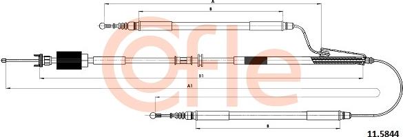 Cofle 92.11.5844 - Kabel, dayanacaq əyləci furqanavto.az