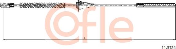 Cofle 92.11.5754 - Kabel, dayanacaq əyləci furqanavto.az