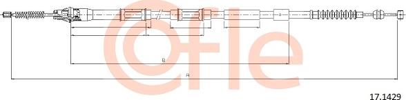 Cofle 92.17.1429 - Kabel, dayanacaq əyləci furqanavto.az