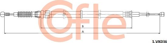 Cofle 92.1.VK036 - Kabel, dayanacaq əyləci furqanavto.az