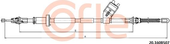 Cofle 9220160B507 - Kabel, dayanacaq əyləci furqanavto.az