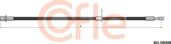 Cofle 92.BH.SB008 - Əyləc şlanqı furqanavto.az