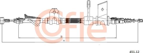 Cofle 451.12 - Kabel, dayanacaq əyləci furqanavto.az