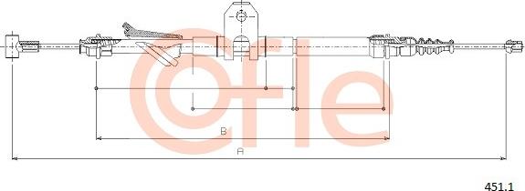 Cofle 92.451.1 - Kabel, dayanacaq əyləci furqanavto.az