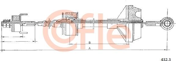 Cofle 432.3 - Debriyaj kabeli furqanavto.az