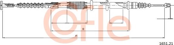 Cofle 92.1651.21 - Kabel, dayanacaq əyləci furqanavto.az