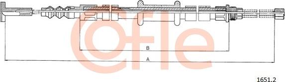 Cofle 1651.2 - Kabel, dayanacaq əyləci furqanavto.az