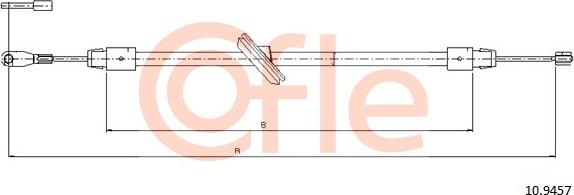 Cofle 10.9457 - Kabel, dayanacaq əyləci furqanavto.az