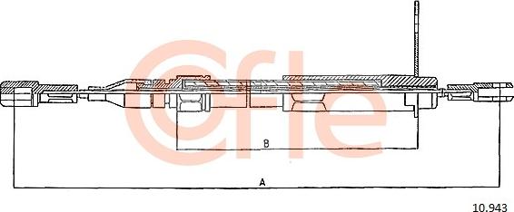 Cofle 10.943 - Kabel, dayanacaq əyləci furqanavto.az