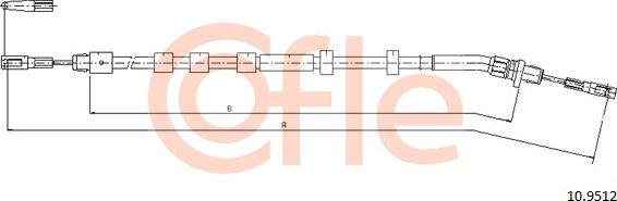 Cofle 10.9512 - Kabel, dayanacaq əyləci furqanavto.az