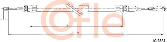 Cofle 10.9581 - Kabel, dayanacaq əyləci furqanavto.az