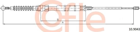 Cofle 10.9043 - Kabel, dayanacaq əyləci furqanavto.az