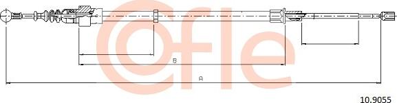 Cofle 10.9055 - Kabel, dayanacaq əyləci furqanavto.az