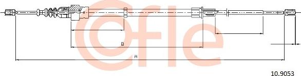 Cofle 10.9053 - Kabel, dayanacaq əyləci furqanavto.az