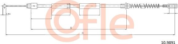 Cofle 10.9891 - Kabel, dayanacaq əyləci furqanavto.az