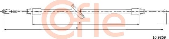 Cofle 10.9869 - Kabel, dayanacaq əyləci furqanavto.az