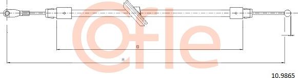 Cofle 10.9865 - Kabel, dayanacaq əyləci furqanavto.az