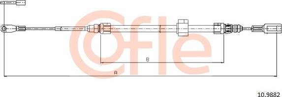 Cofle 10.9882 - Kabel, dayanacaq əyləci furqanavto.az