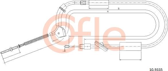 Cofle 10.9335 - Kabel, dayanacaq əyləci furqanavto.az