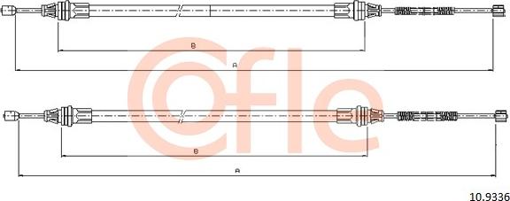 Cofle 10.9336 - Kabel, dayanacaq əyləci furqanavto.az