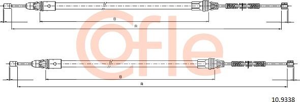 Cofle 10.9338 - Kabel, dayanacaq əyləci furqanavto.az