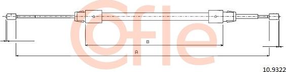 Cofle 10.9322 - Kabel, dayanacaq əyləci furqanavto.az