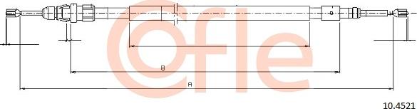 Cofle 10.4521 - Kabel, dayanacaq əyləci furqanavto.az