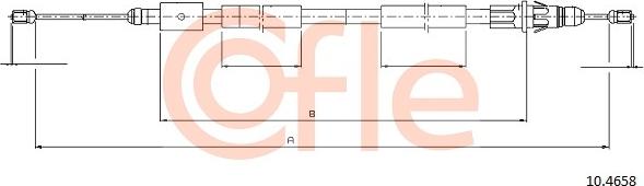 Cofle 10.4658 - Kabel, dayanacaq əyləci furqanavto.az