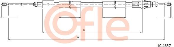 Cofle 10.4657 - Kabel, dayanacaq əyləci furqanavto.az