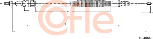 Cofle 10.4664 - Kabel, dayanacaq əyləci furqanavto.az