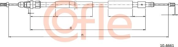 Cofle 10.4661 - Kabel, dayanacaq əyləci furqanavto.az