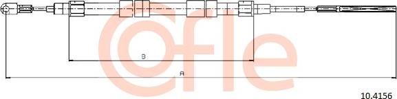 Cofle 10.4156 - Kabel, dayanacaq əyləci furqanavto.az
