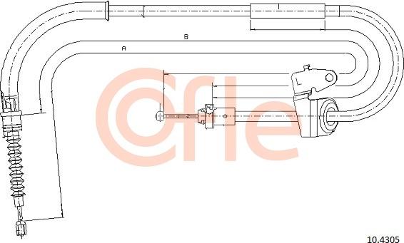 Cofle 10.4305 - Kabel, dayanacaq əyləci furqanavto.az