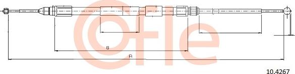Cofle 10.4267 - Kabel, dayanacaq əyləci furqanavto.az