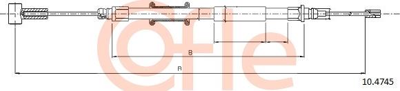 Cofle 10.4745 - Kabel, dayanacaq əyləci furqanavto.az