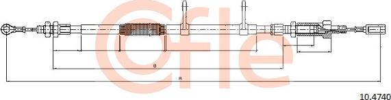 Cofle 10.4740 - Kabel, dayanacaq əyləci furqanavto.az