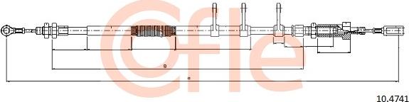 Cofle 10.4741 - Kabel, dayanacaq əyləci furqanavto.az