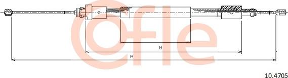 Cofle 10.4705 - Kabel, dayanacaq əyləci furqanavto.az