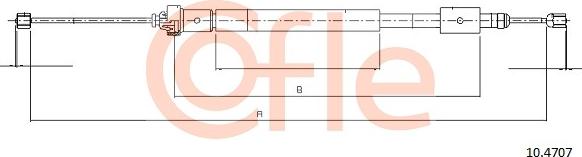 Cofle 10.4707 - Kabel, dayanacaq əyləci furqanavto.az