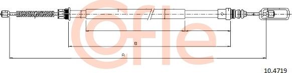 Cofle 10.4719 - Kabel, dayanacaq əyləci furqanavto.az