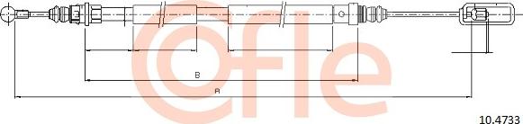Cofle 10.4733 - Kabel, dayanacaq əyləci furqanavto.az