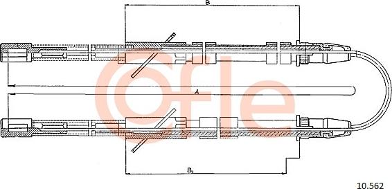 Cofle 10.562 - Kabel, dayanacaq əyləci furqanavto.az