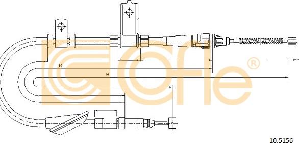 Cofle 10.5156 - Kabel, dayanacaq əyləci furqanavto.az